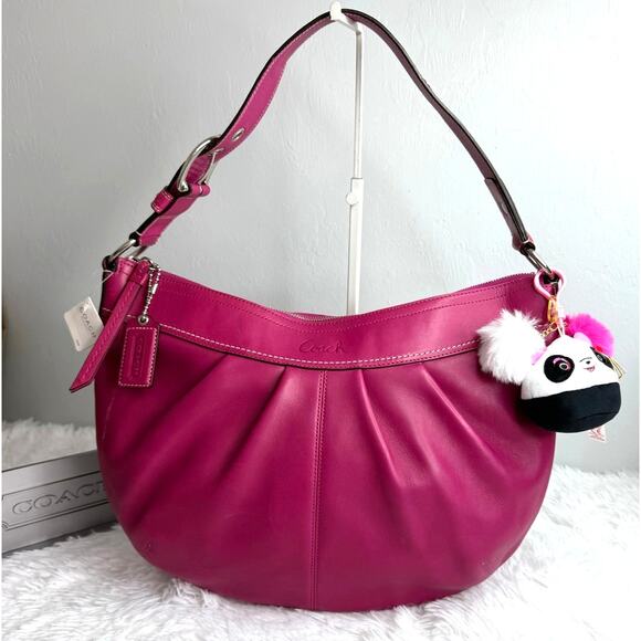 NWT y2k COACH Soho Pleated Leather Large Hobo Shoulder Bag F13731